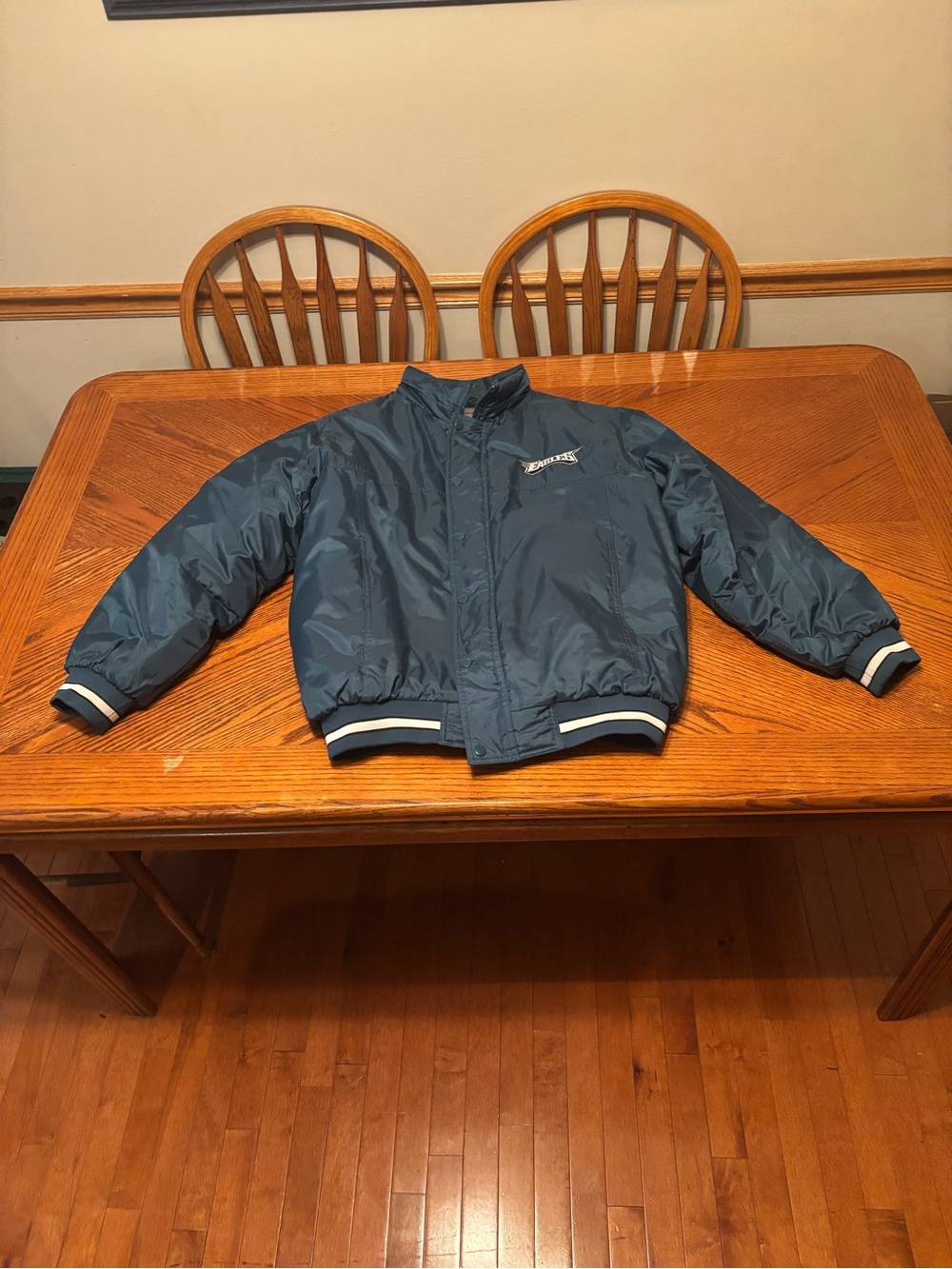 Vintage Reebok Philadelphia Eagles NFL Heavyweight Puffer Bomber Jacket